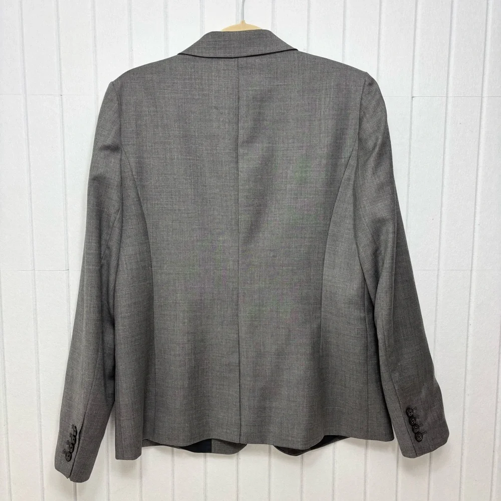 J. Crew Super 120's 100% Wool Charcoal Gray‎ Blazer size 12